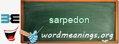 WordMeaning blackboard for sarpedon